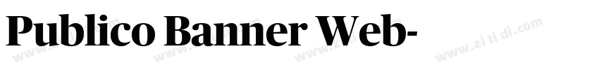 Publico Banner Web字体转换